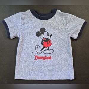 Disneyland Park Mickey Mouse Heather Blue Baby T-Shirt Size US 18M